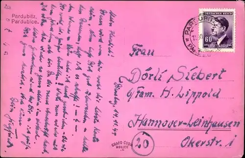 Ak Pardubice Pardubitz Stadt, Stadtansicht