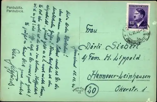 Ak Pardubice Pardubitz Stadt, Stadtansicht