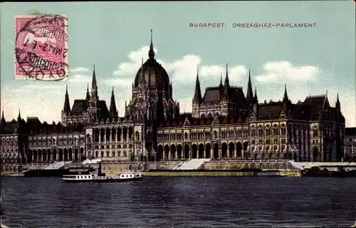 Ak Budapest Ungarn, Orszaghaz-Parlament