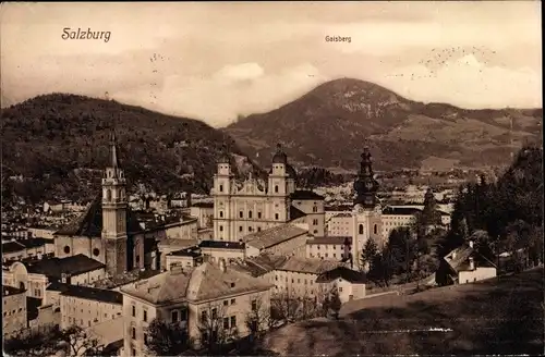 Ak Salzburg in Österreich, Teilansicht mit Gaisberg