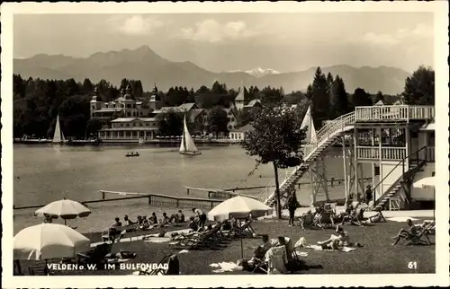 Ak Velden am Wörthersee in Kärnten, Partie im Bulfonbad