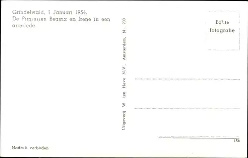 Ak Grindelwald Kanton Bern, Prinzessinnen der Niederlande, Beatrix, Irene