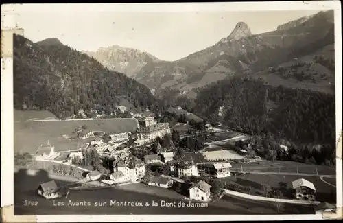 Ak Les Avants Montreux Kanton Waadt, Panorama, la Dent de Jaman