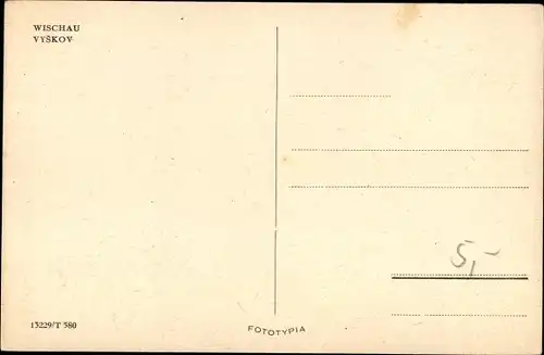 Ak Vyškov Wischau Südmähren, Blick auf Stadt und Umgebung