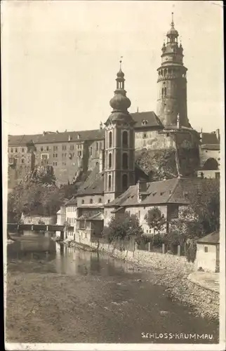Foto Ak Český Krumlov Böhmisch Krumau Krummau Südböhmen, Schloss Krummau