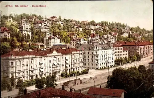 Ak Sankt Gallen Stadt Schweiz, Rosenberg