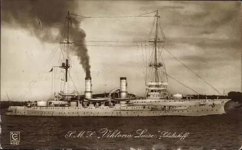 Ak Deutsches Kriegsschiff, SMS Viktoria Luise, Schulschiff, Kaiserliche Marine, MLC 4061