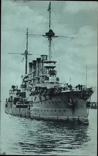 Ak Deutsches Kriegsschiff, SMS Yorck, Großer Kreuzer