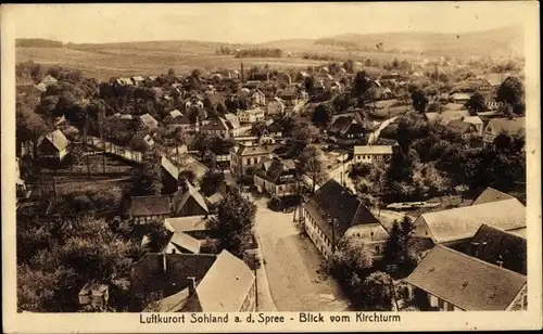 Ak Sohland an der Spree Sachsen, Blick auf den Ort vom Kirchturm aus