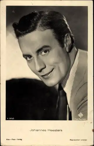 Ak Schauspieler Johannes Heesters, Portrait