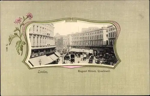 Passepartout Ak London City, Regent Street, Quadrant