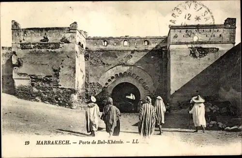 Ak Marrakesch Marokko, Porte de Bab-Khemis