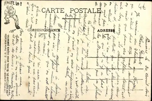 Buchstaben Ak X, Alphabet du Soldat, Xtinction des Feux, französische Soldaten