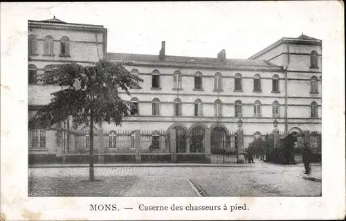 Ak Mons Wallonien Hennegau, Caserne des chasseurs a pied