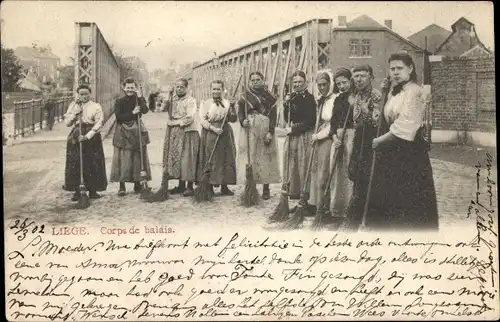Ak Liège Lüttich Wallonien, Corps de balais
