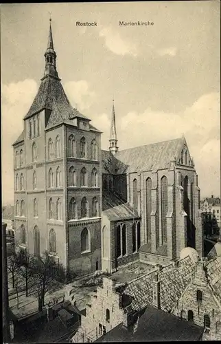 Ak Hansestadt Rostock, Marienkirche