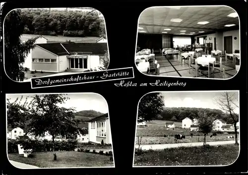 Ak Heßlar Felsberg im Odenwald Hessen, Dorfgemeinschaftshaus Gaststätte Heßlar