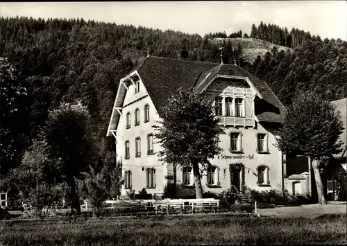 Ak Bleibach Gutach im Breisgau Schwarzwald, Gaststätte und Pension Schwarzwälder Hof