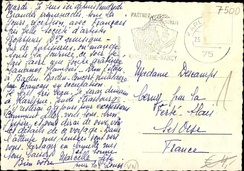 Ak Grötzingen Baden Württemberg, Evang. Kirche, Schulhaus