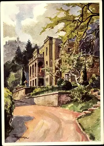 Künstler Ak Lutherstadt Eisenach in Thüringen, Blick auf das Reuterhaus, Wagnermuseum