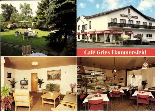 Ak Flammersfeld im Westerwald, Cafe-Konditorei Ewald Gries, Pension Gästehaus Elisabeth