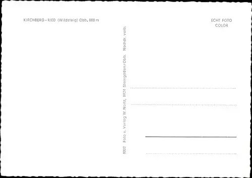 Ak Kirchberg Ried Wildsteig in Oberbayern, Panorama