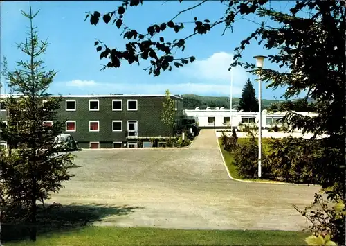 Ak Stade Olpe im Sauerland Westfalen, Jugendherberge Biggesee, Außenansicht