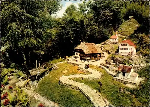 Ak Altsimonswald Simonswald im Schwarzwald, Cafe Märchengarten, Schwarzenwald-Minitatur