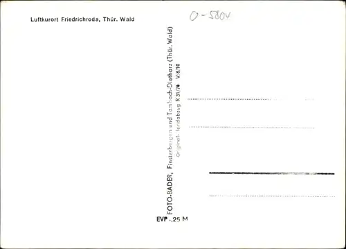 Ak Friedrichroda im Thüringer Wald, Cafe und Konditorei Waldschlösschen, Speisesaal, Außenansicht