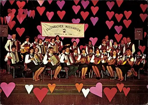 Ak Rotenburg an der Fulda, Ellenbacher Musikanten, Band, Instrumente