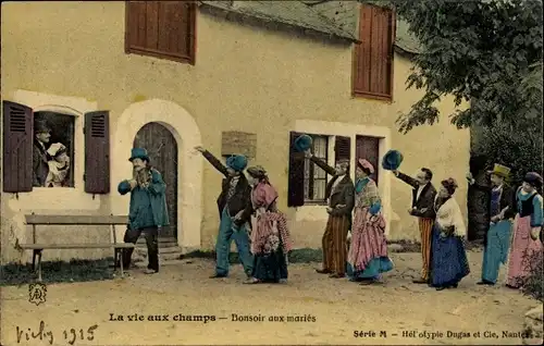 Ak La vie aux champs, bonsoir aux maries