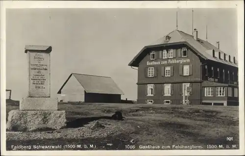 Ak Feldberg im Schwarzwald, Gasthaus zum Feldbergturm