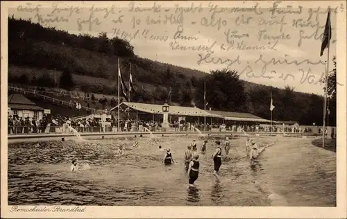 Ak Remscheid im Bergischen Land, Strandbad