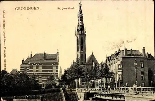 Ak Groningen Niederlande, St. Jozefskerk