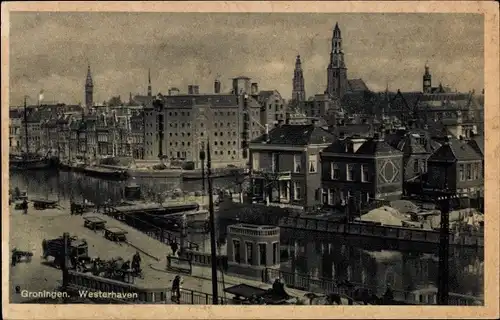 Ak Groningen Niederlande, Westerhaven