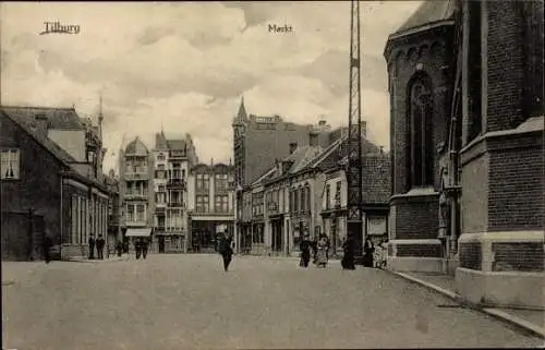 Ak Tilburg Nordbrabant Niederlande, Markt