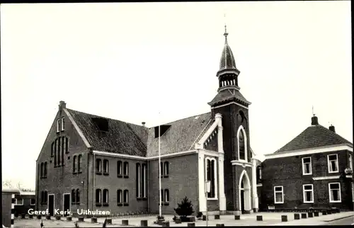 Ak Uithuizen Groningen Niederlande, Geref. Kerk