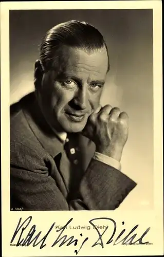 Ak Schauspieler Karl Ludwig Diehl, Portrait, Ross 3344/1