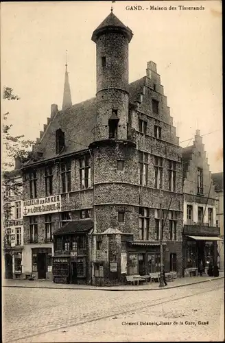 Ak Gand Gent Ostflandern, Maison des Tisserands