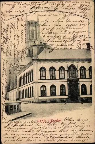 Ak Gand Gent Ostflandern, L'Eveche