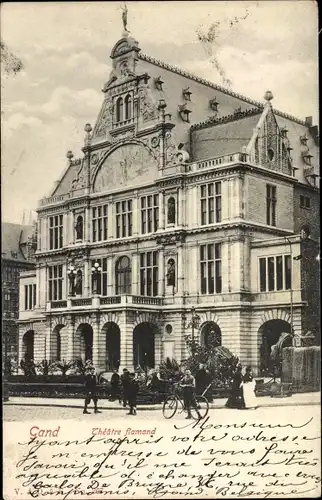 Ak Gent Ostflandern, Théâtre flamand, Flämisches Theater