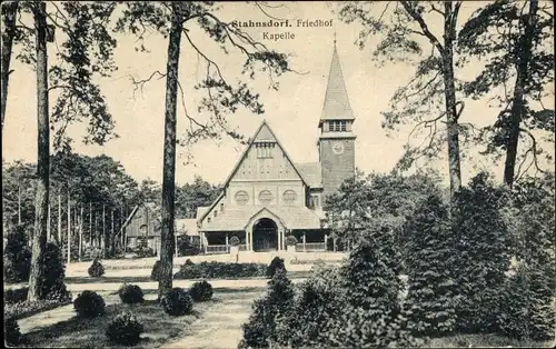 Ak Stahnsdorf in Brandenburg, Friedhof, Kapelle