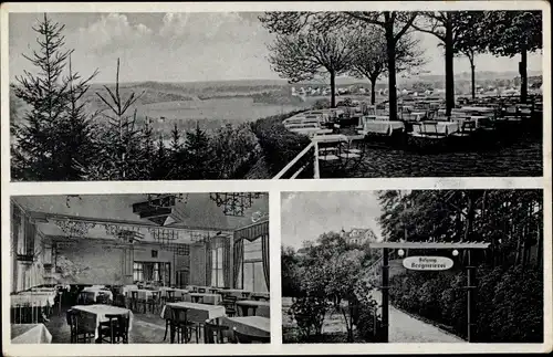 Ak Geltow Schwielowsee, Höhengaststätte Bergmeierei, Aussicht