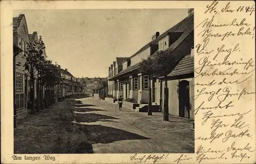 Ak Berlin Spandau Staaken, Gartenstadt, Am langen Weg