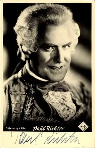 Ak Schauspieler Paul Richter, Portrait, Autogramm, FBZ Verlag