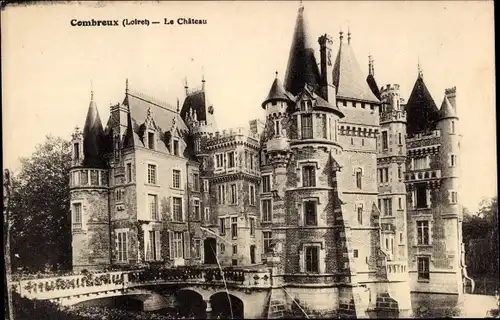 Ak Combreux Loiret, Château
