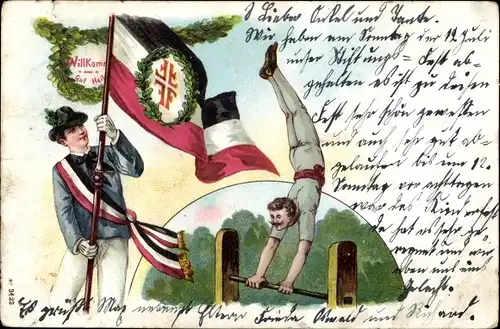 Litho Gut Heil, Turner am Barren, Turnverein