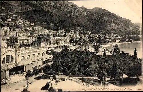 Ak Monte Carlo Monaco, vers les Moulins