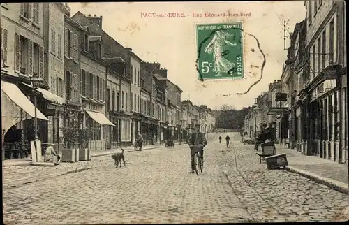 Ak Pacy sur Eure Eure, Rue Edonard Isambard