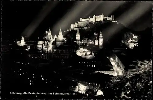 Ak Salzburg, Festspielstadt im Scheinwerferlicht